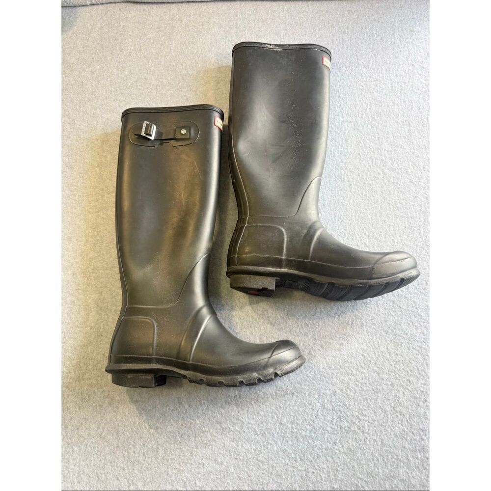 Hunter tall black rain boots 8 - Picture 2 of 11